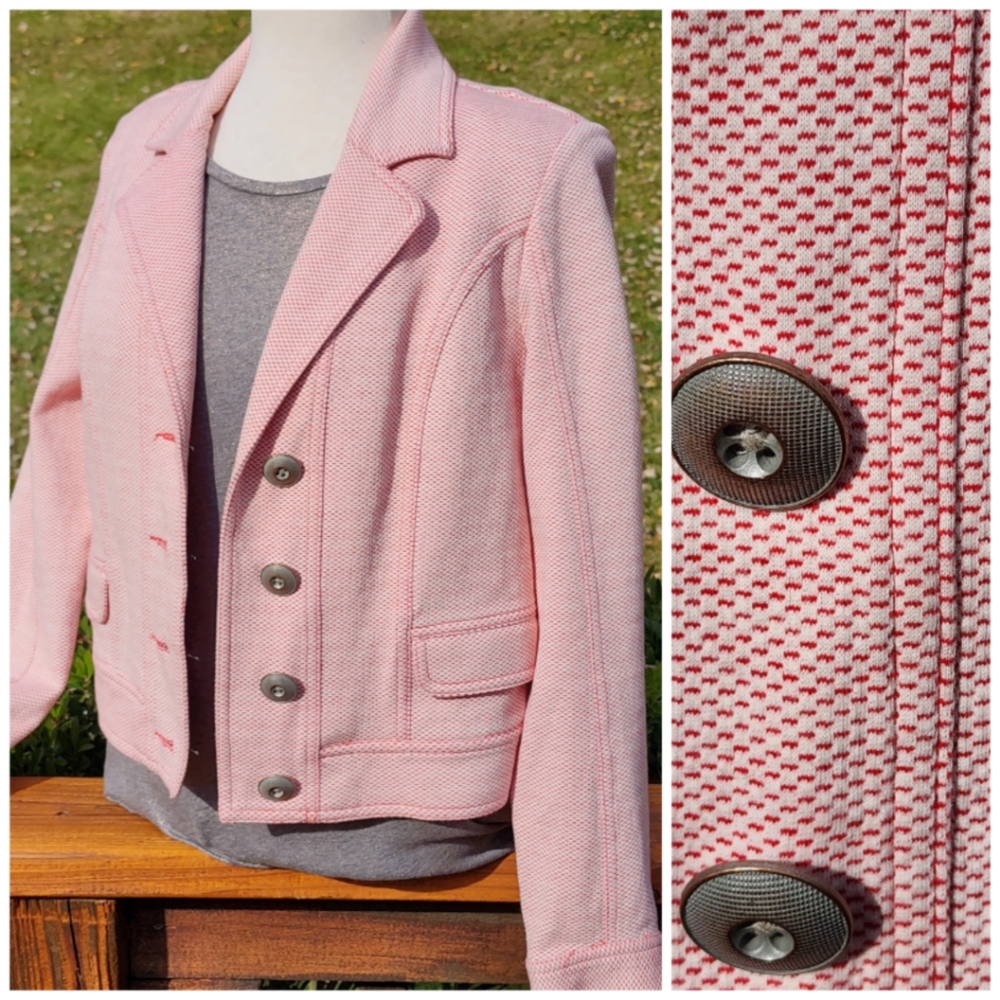 CABi Amelia Double Knit Jacquard All Seasons Jacket Blazer - M NWOT